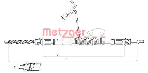 METZGER 11.5574 Seilzug, Feststellbremse