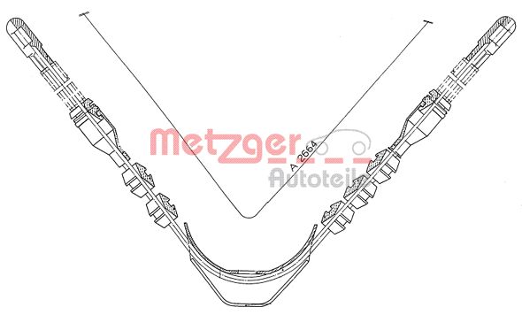METZGER 11.573 Seilzug, Feststellbremse