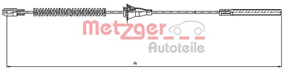 METZGER 11.5754 Seilzug, Feststellbremse