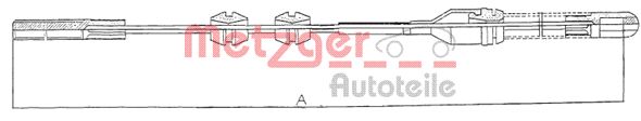 METZGER 11.5921 Seilzug, Feststellbremse