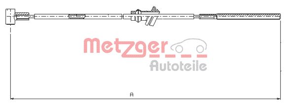 METZGER 11.5932 Seilzug, Feststellbremse