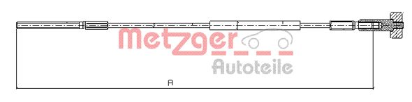 METZGER 11.5936 Seilzug, Feststellbremse