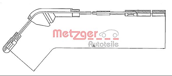 METZGER 11.5941 Seilzug, Feststellbremse