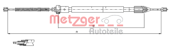 METZGER 11.6598 huzal,...