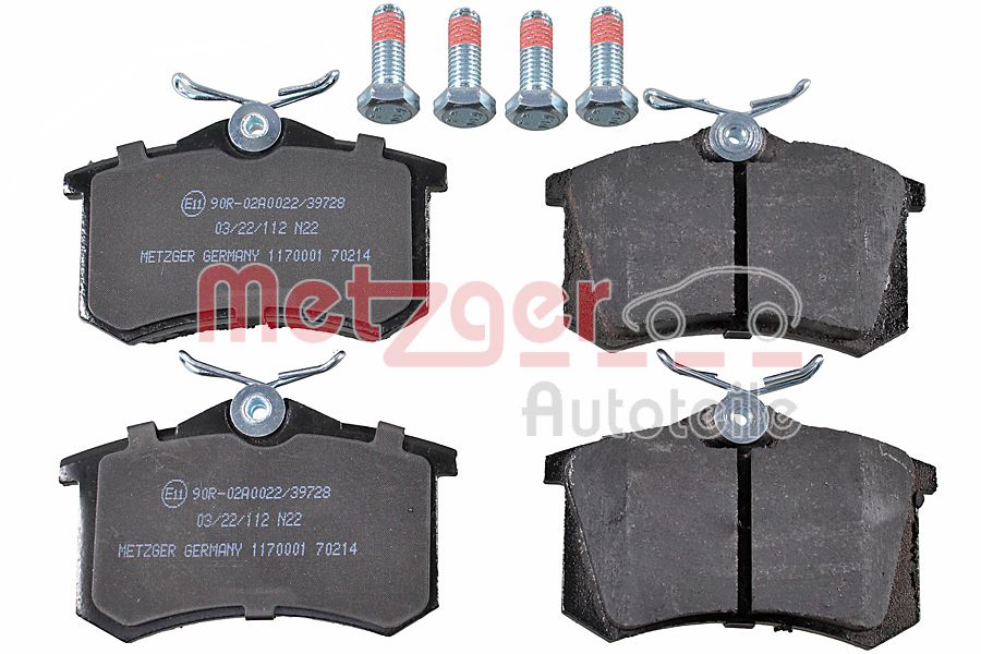 METZGER 1170001 GREENPARTS Bremsbelagsatz, Scheibenbremse