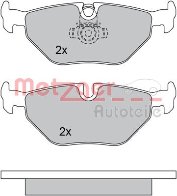METZGER 1170014 Bremsbelagsatz, Scheibenbremse