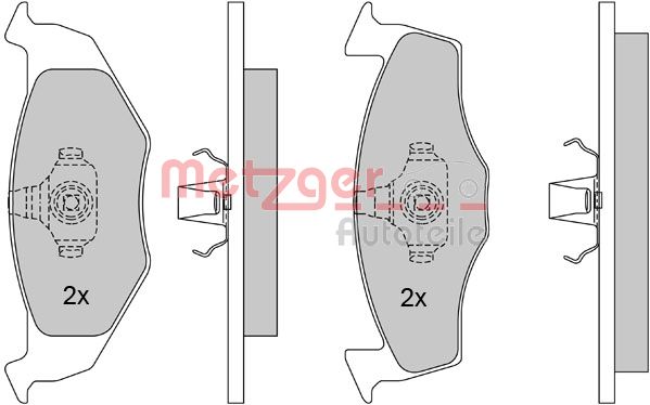 METZGER 1170023 Bremsbelagsatz, Scheibenbremse