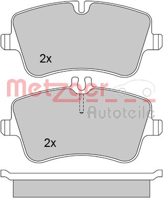 METZGER 1170024 Bremsbelagsatz, Scheibenbremse