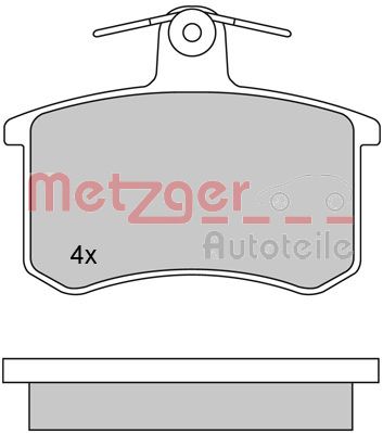 METZGER 1170030 GREENPARTS Bremsbelagsatz, Scheibenbremse