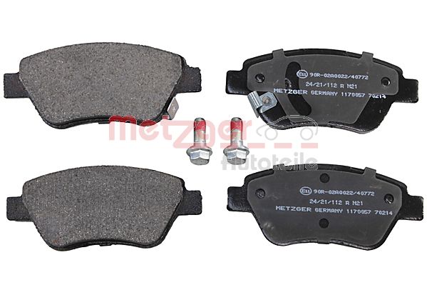 METZGER 1170057 Bremsbelagsatz, Scheibenbremse