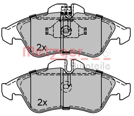METZGER 1170071 GREENPARTS Bremsbelagsatz, Scheibenbremse