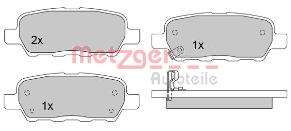 METZGER 1170079 GREENPARTS Bremsbelagsatz, Scheibenbremse