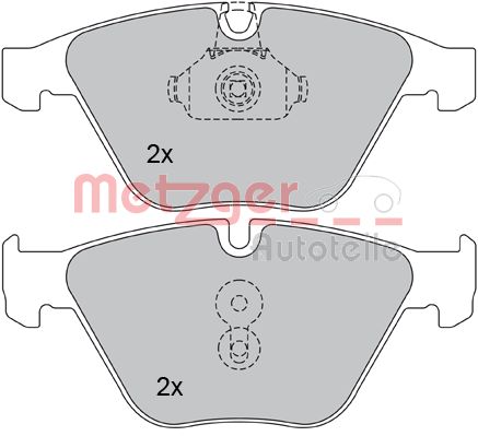 METZGER 1170090 Bremsbelagsatz, Scheibenbremse