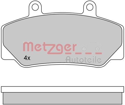 METZGER 1170094 Bremsbelagsatz, Scheibenbremse
