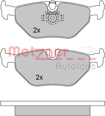 METZGER 1170120 Bremsbelagsatz, Scheibenbremse