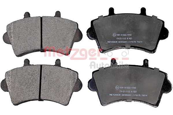 METZGER 1170175 Bremsbelagsatz, Scheibenbremse