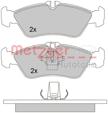 METZGER 1170179 GREENPARTS Bremsbelagsatz, Scheibenbremse