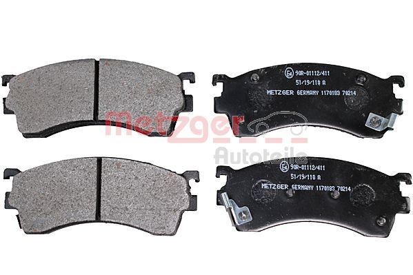METZGER 1170183 Bremsbelagsatz, Scheibenbremse