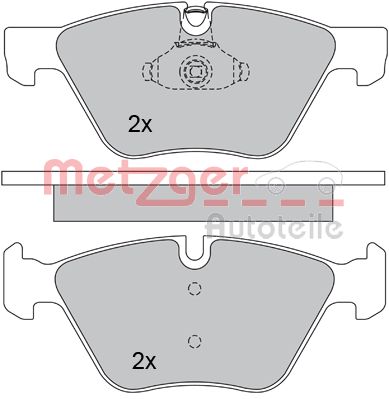 METZGER 1170203 Bremsbelagsatz, Scheibenbremse