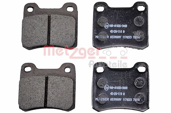METZGER 1170223 Bremsbelagsatz, Scheibenbremse