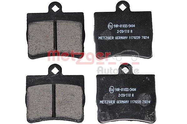 METZGER 1170239 Bremsbelagsatz, Scheibenbremse