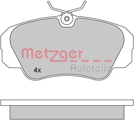 METZGER 1170245 Bremsbelagsatz, Scheibenbremse