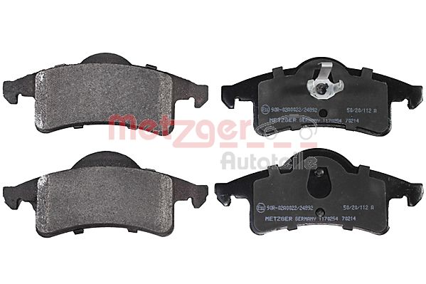 METZGER 1170254 Bremsbelagsatz, Scheibenbremse