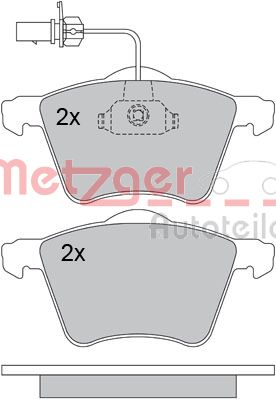 METZGER 1170261 Bremsbelagsatz, Scheibenbremse