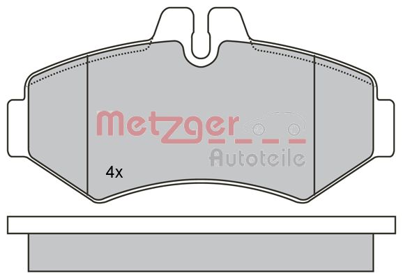 METZGER 1170274 GREENPARTS Bremsbelagsatz, Scheibenbremse