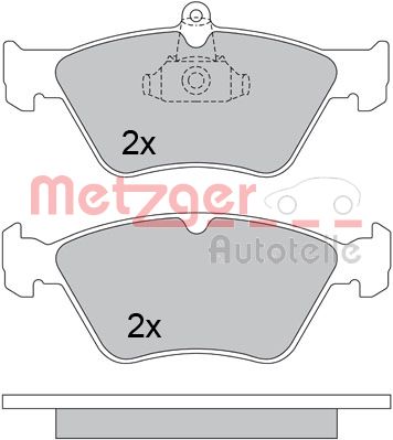 METZGER 1170279 Bremsbelagsatz, Scheibenbremse