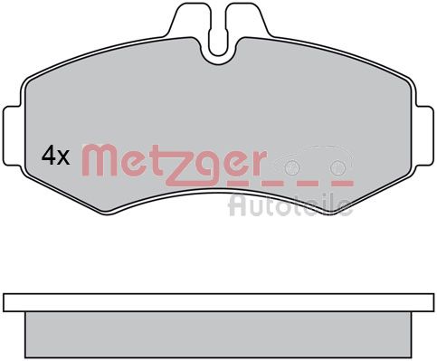 METZGER 1170303 Bremsbelagsatz, Scheibenbremse