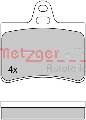 METZGER 1170311 Bremsbelagsatz, Scheibenbremse