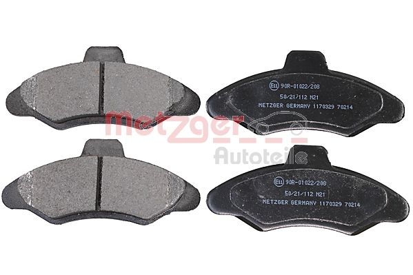 METZGER 1170329 Bremsbelagsatz, Scheibenbremse
