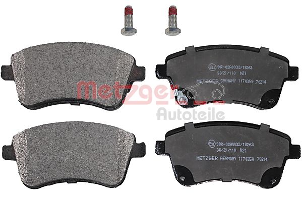 METZGER 1170359 Bremsbelagsatz, Scheibenbremse