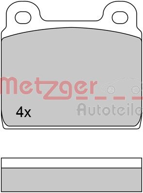 METZGER 1170370 Bremsbelagsatz, Scheibenbremse