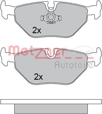METZGER 1170371 Bremsbelagsatz, Scheibenbremse