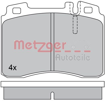 METZGER 1170374 Bremsbelagsatz, Scheibenbremse