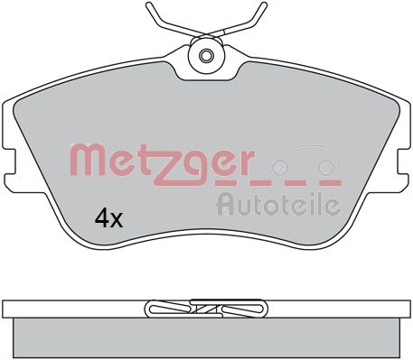 METZGER 1170389 Bremsbelagsatz, Scheibenbremse