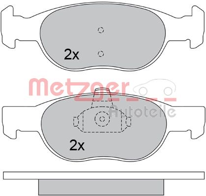 METZGER 1170390 Bremsbelagsatz, Scheibenbremse
