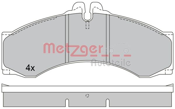 METZGER 1170400 GREENPARTS Bremsbelagsatz, Scheibenbremse