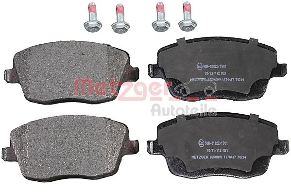 METZGER 1170417 Bremsbelagsatz, Scheibenbremse