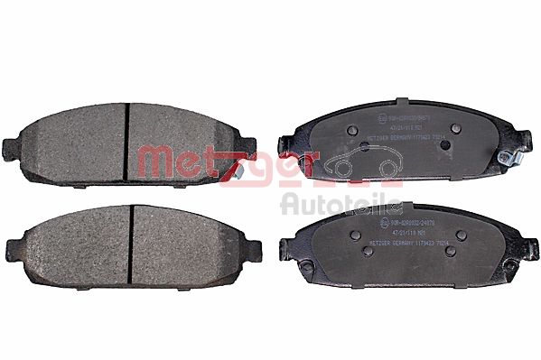 METZGER 1170423 Bremsbelagsatz, Scheibenbremse