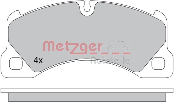 METZGER 1170445 GREENPARTS Bremsbelagsatz, Scheibenbremse