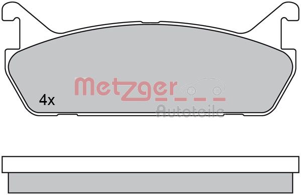METZGER 1170448 Bremsbelagsatz, Scheibenbremse