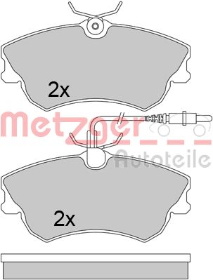 METZGER 1170456 Bremsbelagsatz, Scheibenbremse