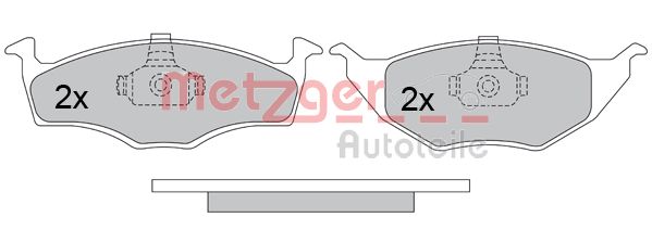 METZGER 1170498 Bremsbelagsatz, Scheibenbremse