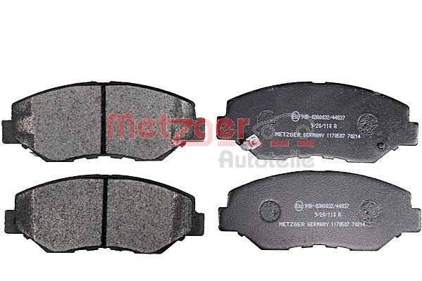 METZGER 1170507 Bremsbelagsatz, Scheibenbremse