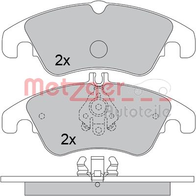 METZGER 1170509 GREENPARTS Bremsbelagsatz, Scheibenbremse