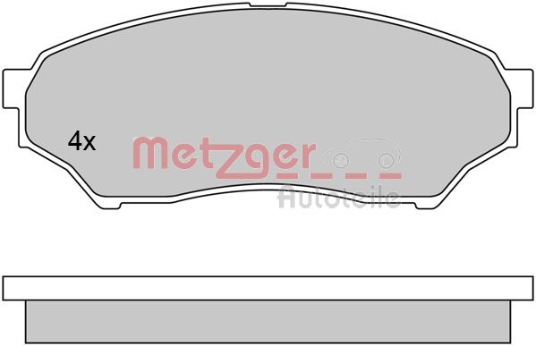 METZGER 1170520 Bremsbelagsatz, Scheibenbremse