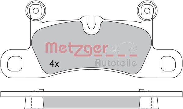 METZGER 1170523 GREENPARTS Bremsbelagsatz, Scheibenbremse
